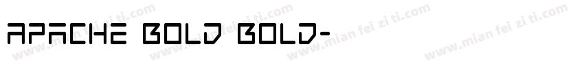 Apache Bold Bold字体转换